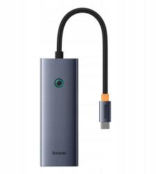 Baseus UltraJoy 5-Port 5 az 1-ben (1xHDMI 4K 30Hz 4xUSB 3.0) Szürke (B00052809813-00)