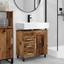 vidaXL Unitate Vanity pentru Baie Lemn vechi 60 x 35 x 60 cm GartenMobel Dekor (889383)
