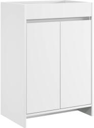 vidaXL Dulap sub chiuveta pentru baie Alb 56 x 37, 5 x 81 cm GartenMobel Dekor (890776)