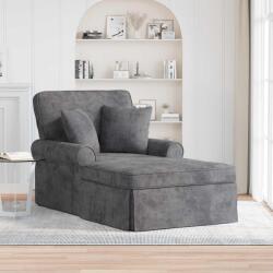vidaXL Chaise Lounge cu fusta Gri închis 157 x 91 x 91 cm ARES GartenMobel Dekor (42022958)