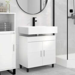 vidaXL Unitate Vanity pentru Baie Alb foarte lucios 60 x 35 x 60 cm GartenMobel Dekor (889399)