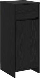 vidaXL Dulap de Baie Stejar Negru 35 x 36, 5 x 85 cm Lemn prelucrat GartenMobel Dekor (890745)