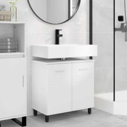 vidaXL Unitate Vanity pentru Baie Alb 60 x 35 x 60 cm Lemn prelucrat GartenMobel Dekor (889405)