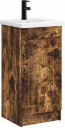 vidaXL Mobila de baie cu chiuveta Stejar fumuriu 42 x 40 x 84, 5 cm GartenMobel Dekor (890059)