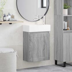 vidaXL Unitate de baie cu robinet Sonoma gri 45, 5 x 25, 5 x 84 cm GartenMobel Dekor (889497)