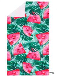 Sersimo Prosop din microfibra 180x100 cm cu uscare rapida, husa si model tropical (ACT-0196) Prosop