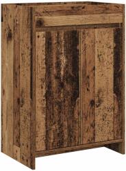 vidaXL Dulap sub chiuveta pentru baie Lemn vechi 56 x 37, 5 x 81 cm GartenMobel Dekor (890782)