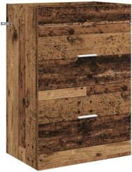 vidaXL Dulap sub chiuveta pentru baie Lemn vechi 56 x 37, 5 x 81 cm GartenMobel Dekor (890710)