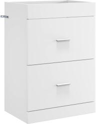 vidaXL Dulap sub chiuveta pentru baie Alb 56 x 37, 5 x 81 cm GartenMobel Dekor (890704)