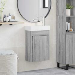 vidaXL Unitate de baie cu robinet Sonoma gri 40, 5 x 22, 5 x 62 cm GartenMobel Dekor (889526)