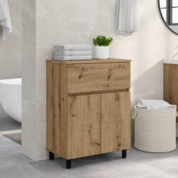 vidaXL Unitate Vanity pentru Baie Stejar Artizanal 60 x 35 x 80 cm GartenMobel Dekor (889424)