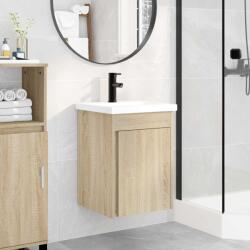 vidaXL Unitate de baie cu robinet Stejar Sonoma 42 x 40 x 74, 5 cm GartenMobel Dekor (889531)