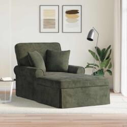 vidaXL Chaise Lounge cu fusta cu perna Verde 157 x 91 x 91 cm ARES GartenMobel Dekor (42022961)