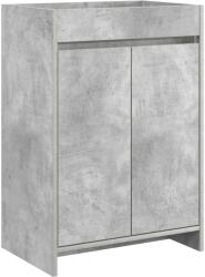 vidaXL Dulap sub chiuveta pentru baie Gri Beton 56 x 37, 5 x 81 cm GartenMobel Dekor (890779)