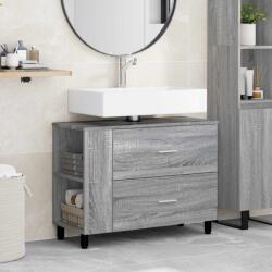 vidaXL Unitate Vanity pentru Baie Sonoma gri 80 x 35 x 60 cm GartenMobel Dekor (889391)