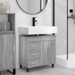 vidaXL Unitate Vanity pentru Baie Sonoma gri 60 x 35 x 60 cm GartenMobel Dekor (889381)