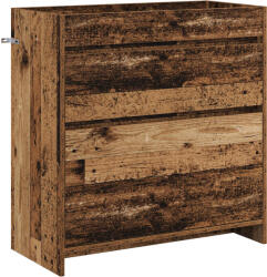 vidaXL Dulap sub chiuveta pentru baie Lemn vechi 78, 5 x 37, 5 x 81 cm GartenMobel Dekor (890742)
