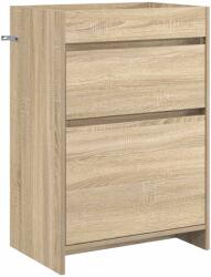 vidaXL Dulap sub chiuveta pentru baie Stejar Sonoma 56 x 37, 5 x 81 cm GartenMobel Dekor (890730)