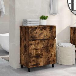 vidaXL Unitate Vanity pentru Baie Stejar fumuriu 60 x 35 x 80 cm GartenMobel Dekor (889420)