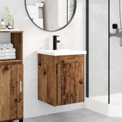 vidaXL Unitate de baie cu robinet Lemn vechi 42 x 40 x 74, 5 cm GartenMobel Dekor (889535)