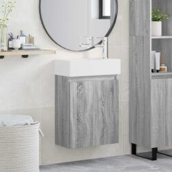 vidaXL Unitate de baie cu robinet Sonoma gri 45, 5 x 22, 5 x 84 cm GartenMobel Dekor (889457)