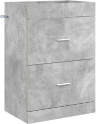 vidaXL Dulap sub chiuveta pentru baie Gri Beton 56 x 37, 5 x 81 cm GartenMobel Dekor (890707)