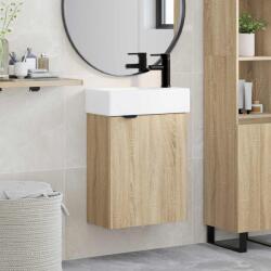 vidaXL Unitate de baie cu robinet Stejar Sonoma 45, 5 x 22, 5 x 84 cm GartenMobel Dekor (889435)