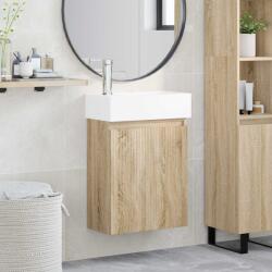 vidaXL Unitate de baie cu robinet Stejar Sonoma 45, 5 x 22, 5 x 84 cm GartenMobel Dekor (889443)
