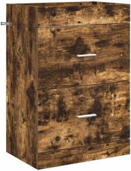 vidaXL Dulap sub chiuveta pentru baie Stejar fumuriu 56 x 37, 5 x 81 cm GartenMobel Dekor (890708)