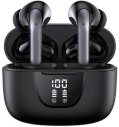 CerCip Casti Wireless TWS CerCip S42 cu izolare a zgomotului ENC+ANC, Autonomie 40 ore, Control prin Touch, Universale, Culoare Negru (83520961)