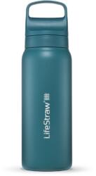 LifeStraw Go 2.0 rozsdamentes acél vízszűrő palack, 24 oz, türkiz lagúnakék