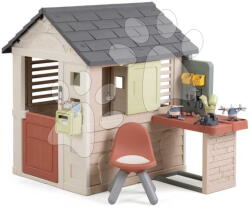 Smoby Căsuță cu cutie poștală la atelierul de lucru Nature Playhouse Workshop Life Smoby extensibilă cu filtru UV pentru 24 luni (SM810310-M) Casuta pentru copii