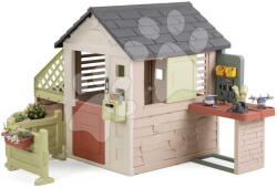 Smoby Căsuță cu atelier de lucru și poștă Nature Playhouse Workshop Life Smoby extensibilă cu filtru UV pentru 24 luni (SM810310-E) Casuta pentru copii