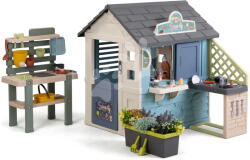 Smoby Căsuță Magazin cu tejghea de lucru Sweety Corner Playhouse Smoby cu alimente și dulciuri, cu filtru UV, de la 24 luni (SM810309-O) Casuta pentru copii