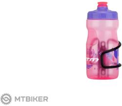 CTM Kaito cumisüveg kosárral, 0, 4 l, rózsaszín