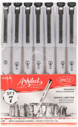 Daco Pix liner grafic Arhitect 1-0.05 mm set 7 DACO (PX5507)