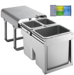 EKOTECH - Beépíthető hulladékgyűjtő EKKO FRONT 40 - 1x16 liter+2x8 liter (90234100) - modernkonyha