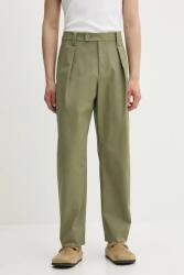 APC A. P. C. pamut nadrág pantalon renato - zöld 54