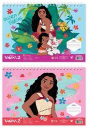 Luna Luna: Vaiana 2 - caiet creativ de schițe pentru colorat, cu autocolante și șablon, în mai multe variante (000564994)