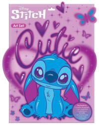Luna Luna: Set de artă Disney Stitch - carte de colorat cu 6 carioci și autocolante (000564600)