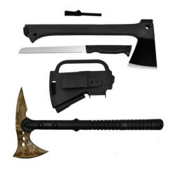 Depox Set Topor multifunctional si Topor Desert Camo, DEPOX® , negru, 39 cm (0947)