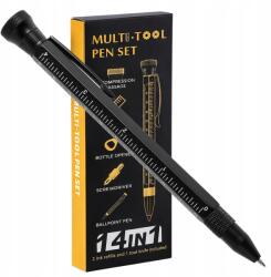  Golyóstoll Multitool Multifunkciós 14in1 Csavarhúzó Nyitó Vonalzó Ajándék (Długopis Wielofunkcyjny Multitool Pen 14w1)