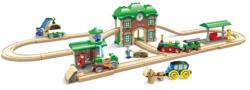  Set trenulet retro cu gara HAPE Trenulet
