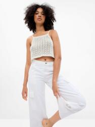 GAP Плетен crop топ GAP GAP | Byal | ЖЕНИ | XS