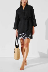 KARL LAGERFELD Rochii De Vară Pentru Femei Mini Rochie-Cămașă Neagră A2W46075-999 (A2W46075-999)