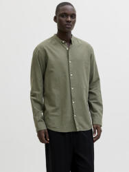 JACK & JONES Mânecă Lungă Cămașă Din In Kaki 12288601 (12288601)