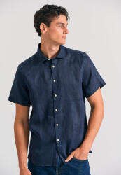 Funky Buddha Cu mânecă scurtă In Cămașă Navy Blue FBM011-002-05-NAVY (FBM011-002-05-NAVY)