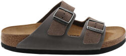 Birkenstock Arizona Sandale pentru bărbați de piele în Gri Narrow Fit 1029167 (1029167)