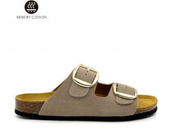 Plakton Betty Sandale Casual Damă Anatomice Din Piele Afelpado Piatră 185983 (185983)
