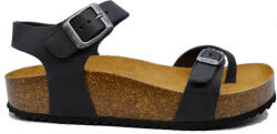 Plakton Sandale Casual Damă Anatomici Din Piele Negre 341016 (341016)